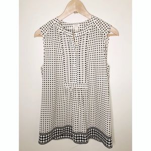 JCREW Polka Dot Button Top